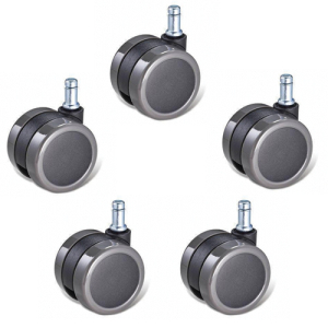PU Brake Unloaded Castors - (Set of 5)
