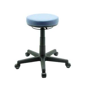Round Top Stool, with black 5-star base.