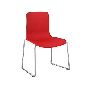 Stella Chair, with chrome sled frame.