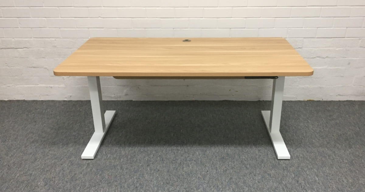 Elevate Standard Sit-Stand Desk for an ergonomic office setup.