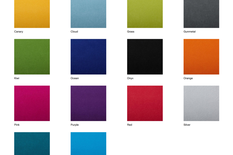 Ashcroft fabric upholstery colour swatches.