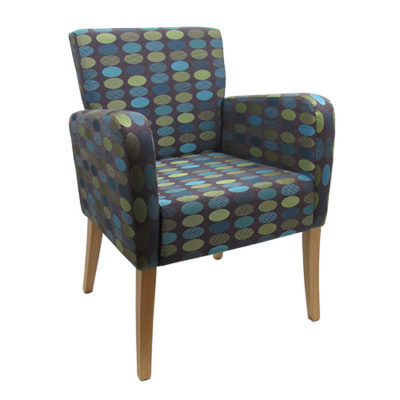 Kube Chair in patterned upholstery
