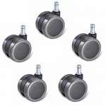 PU Brake Unloaded Castors (Set of 5)