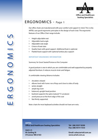 View Ergonomic Information (PDF).