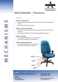 View chair instructions for Tiltamatic Mechanism (PDF).