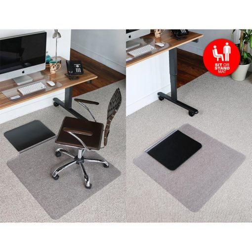 Chair Mat for Sit and Stand Desk - Keyhole
