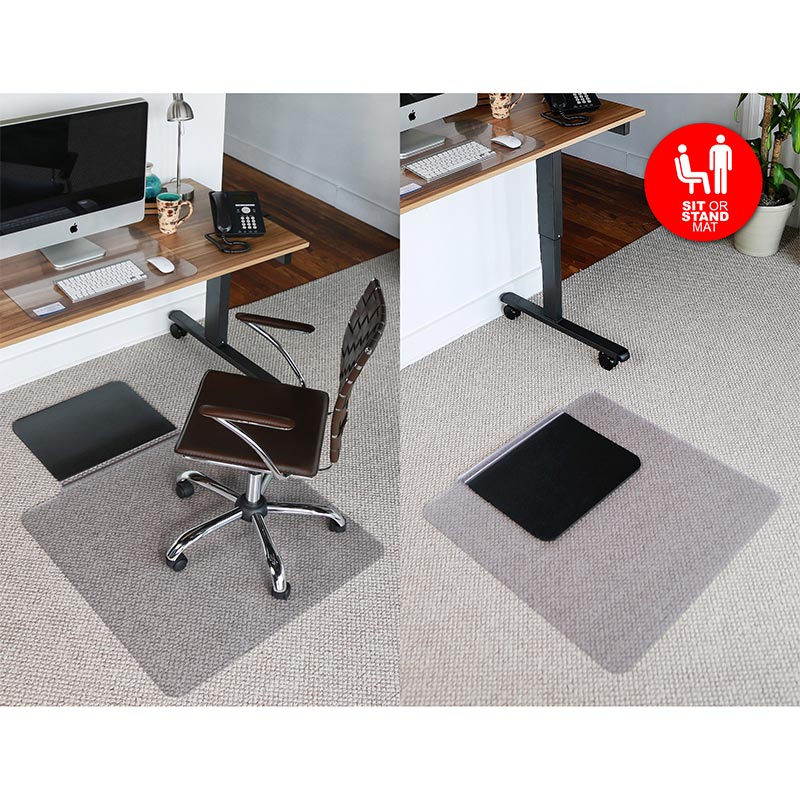 Chair Mat For Sit Stand Desk Key Hole Adjustable Desks Chair