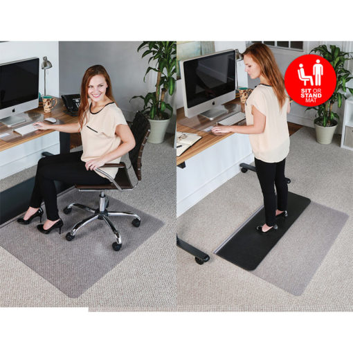 Chair Mat for Sit and Stand Desk - Rectangle