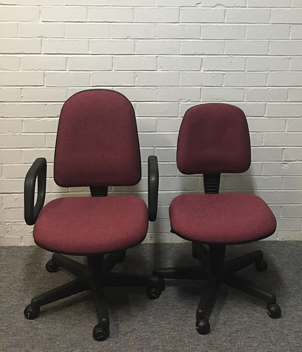 Office chairs after reupholstering Office chairs after reupholstering