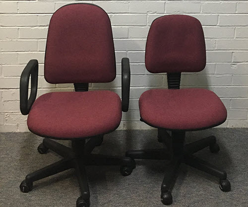 Office chairs after reupholstering