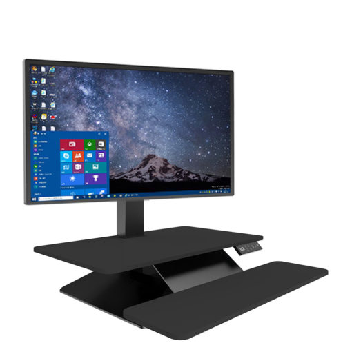 Elevate Sit Stand Desk Converter - Black