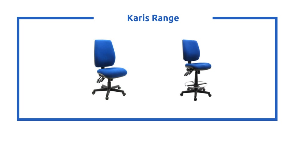 Karis Range - height adjustable chair without wheels 
