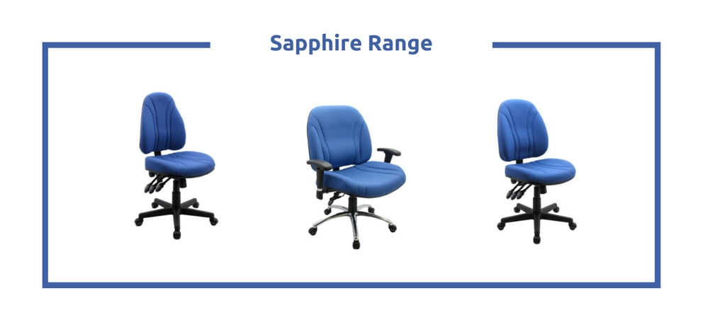 Sapphire Range - desk chair without wheels 