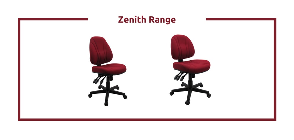 Zenith Range - no wheel desk chair 
