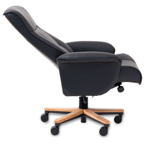 Nordic 21 Executive Office Chair - Side View with Straight Headrest