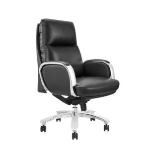 Regal Low Back Executive Chair in black leather.