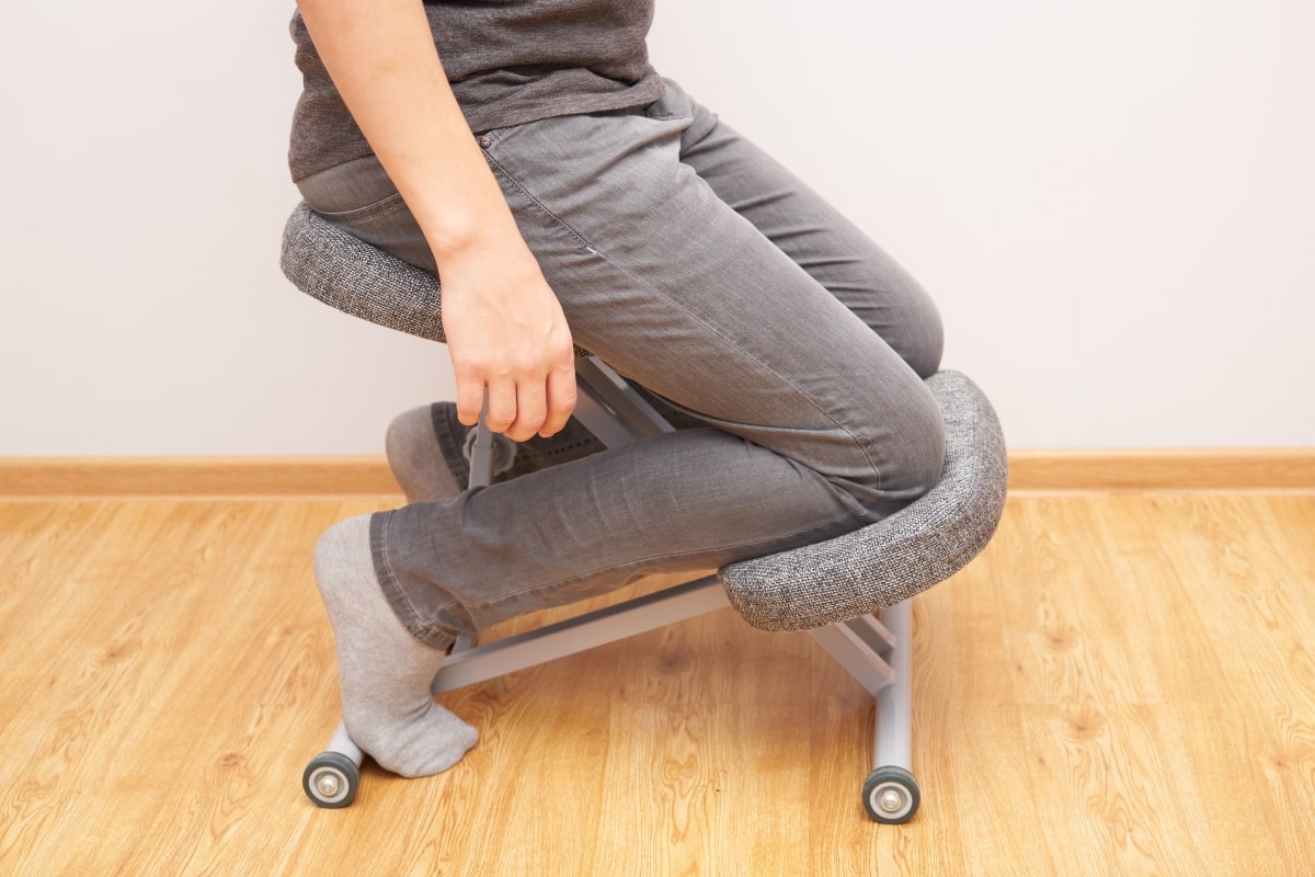 Kneeling chairs prevent slouching and slumping.