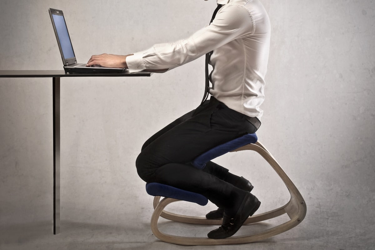 Tips for improving your posture while sitting in a regular office chair.